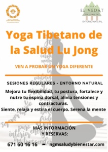 Sesiones Regulares Yoga Lu Jong. Nuria Gomar Mirallave. NGM Salud y Bienestar.