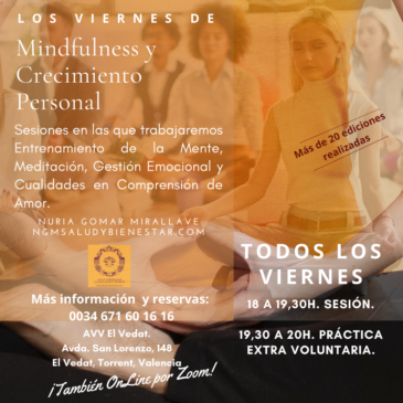 Entrenamiento Calma Mental. Sesiones Regulares en Entorno Natural Vedat, Torrente, Valencia.